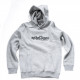 Hoodie, gråmelerad