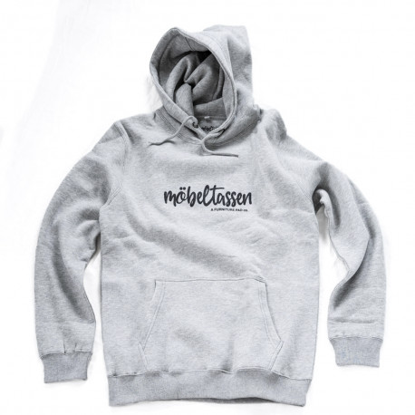 Hoodie, gråmelerad